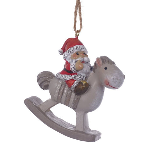 Фигурка декоративная подвесная "Ангел/Дед Мороз", L5,5 W2,5 H6 см, 4в.