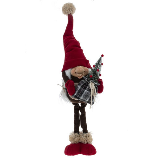 Игрушка набивная "Гном" (телескопические) (3xLR44), L21 W23 H78/35 см, 2в.