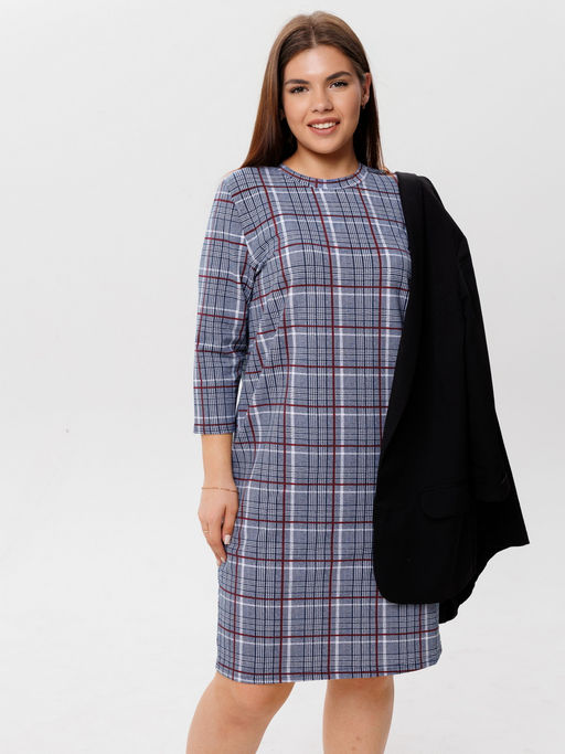 Платье женское П-139 (футер с лайкрой) Бордовая