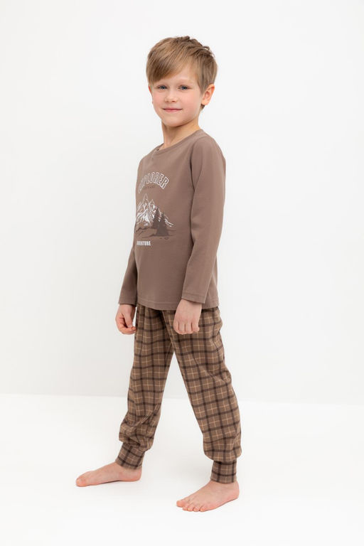 Пижама детская Crockid К 1606 сосновая кора хлопок  фото 4