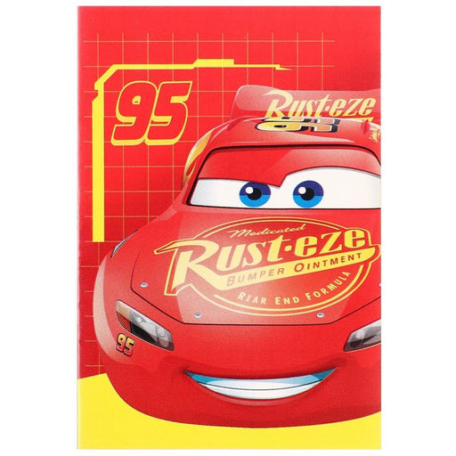 Цена за 42 шт. Блокнот А7, на скрепке, 16 листов, в клетку, Тачки