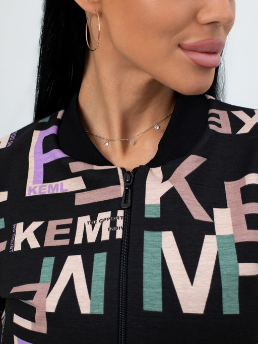 Бомбер женский на молнии - Милана фото 26