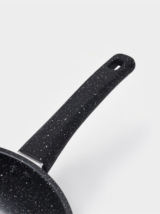 Сковорода Доляна Black Rock, d=26 см, ручка софт тач, антипригарное покрытие, индукция, чёрная