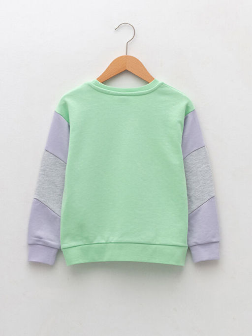 Bisiklet Yaka Bask?l? Uzun Kollu Erkek ?ocuk Sweatshirt - Waikiki фото 2