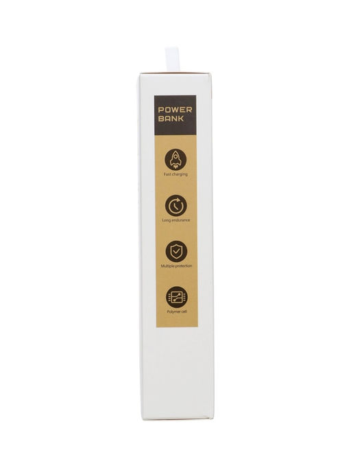 Внешний аккумулятор Luazon PB-05, 6000 мАч, 3хUSB, 2 А, дисплей, фонарик, белый
