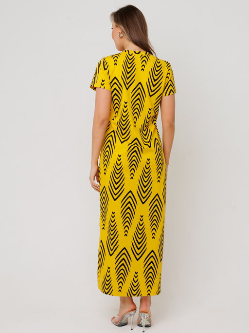 Платье женское П-197 (кулирка) Жёлтая - Elenatex фото 13