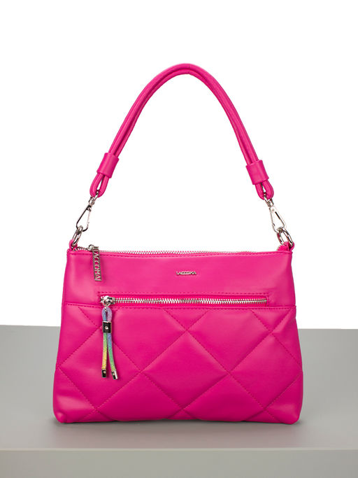 LACCOMA сумка Майя-Ф826-фуксия эко кожа хлопок  фото 2