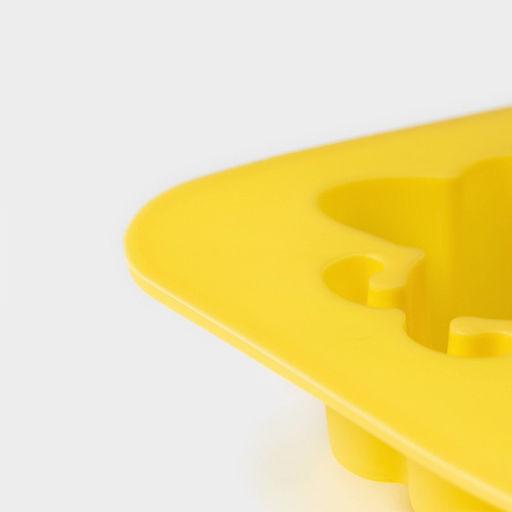 Форма для выпечки Доляна «Пчелиный рай», силикон, 6 ячеек, 25.7×17.7×3 см, жёлтая