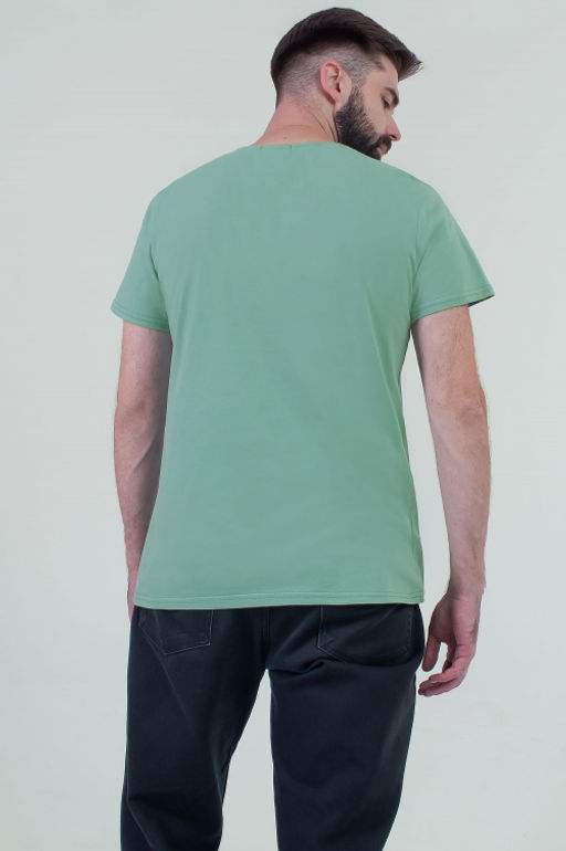 Арт. 61130 Футболка мужская 48-58 (6 шт) Цвет:полынь - Идеал фото 2