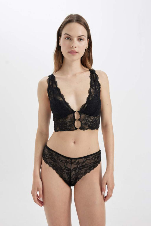 Влюбись в любовь Кружево со складками - Defacto фото 3