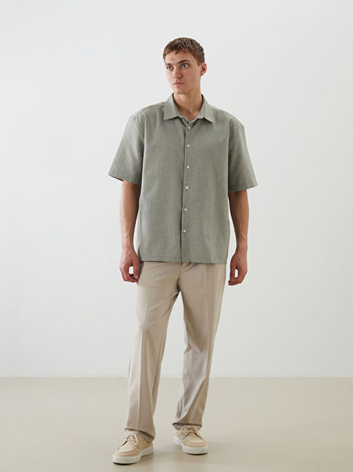 Regular Fit K?sa Kollu Arm?rl? Erkek G?mlek