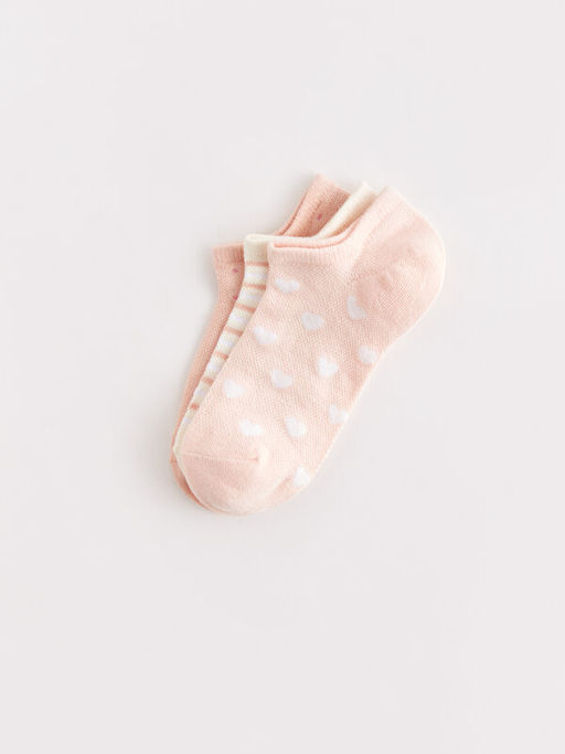 Desenli Kad?n Patik ?orap 3l?