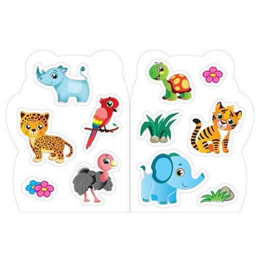 Раскраска с наклейками Панда, 12 стр. - Буква-ленд фото 3