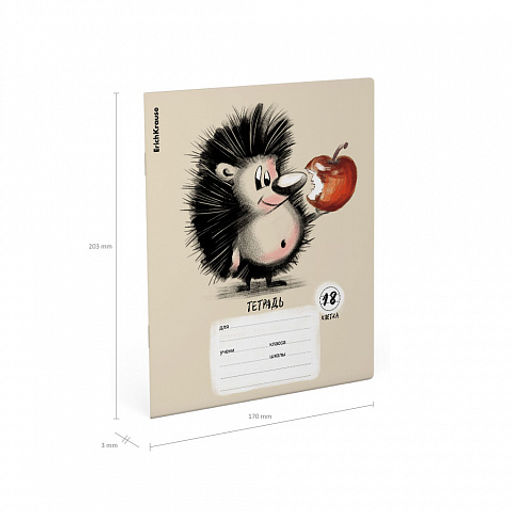 Цена за 10 шт. Тетрадь школьная ученическая ErichKrause Очаровашки, 18 листов, клетка (в плёнке по 10 шт.)_MIX-PACK фото 10