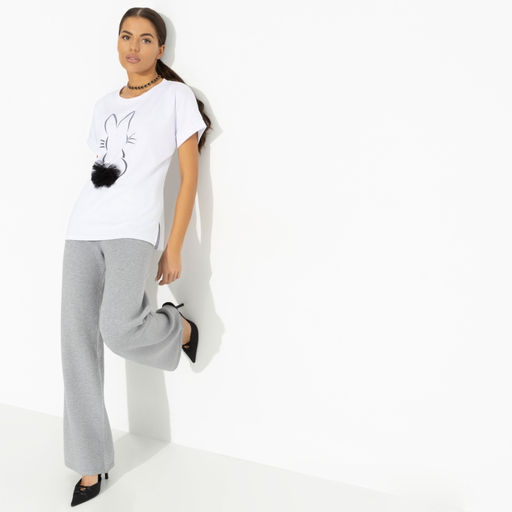 Футболка с акцентным декором В твою честь (белый) - Charutti фото 6