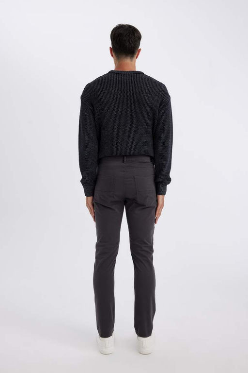 Брюки-чиносы скинни из парусины - Defacto фото 8