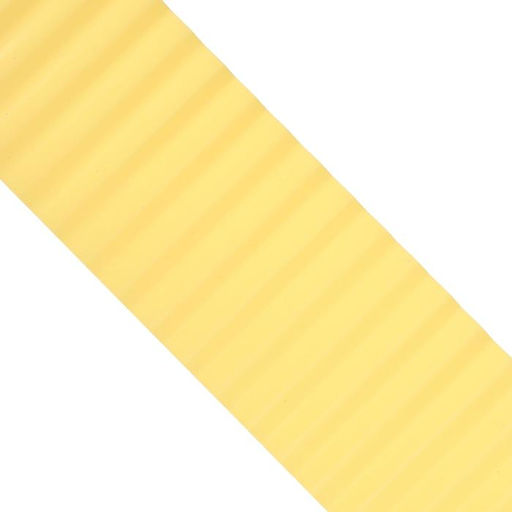Лента бордюрная, 10 см×9 м, толщина 0.6 мм, пластиковая, гофра, жёлтая, Greengo