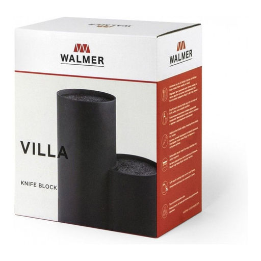 Подставка для ножей двойная Walmer, цвет черный фото 6