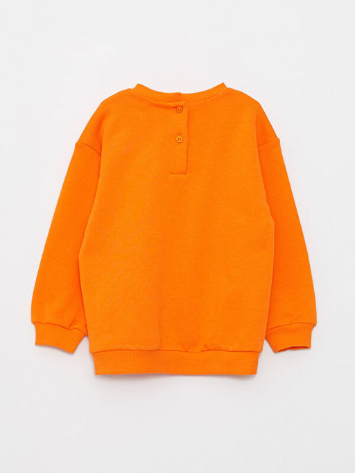 Bisiklet Yaka Uzun Kollu Minnie Mouse Bask?l? K?z Bebek Sweatshirt - Waikiki фото 3