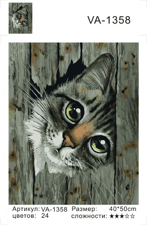 Картина по номерам на холсте и подрамнике 40х50 см