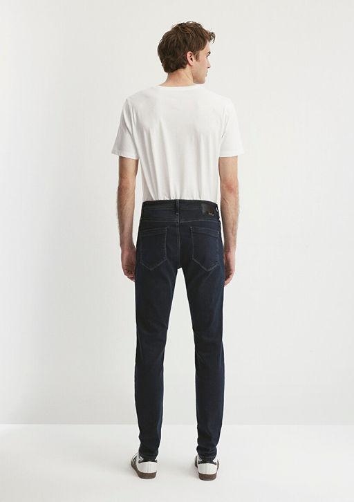 James Mavi Black Puslu Murekkep Mavi Jean Pantolon  фото 4