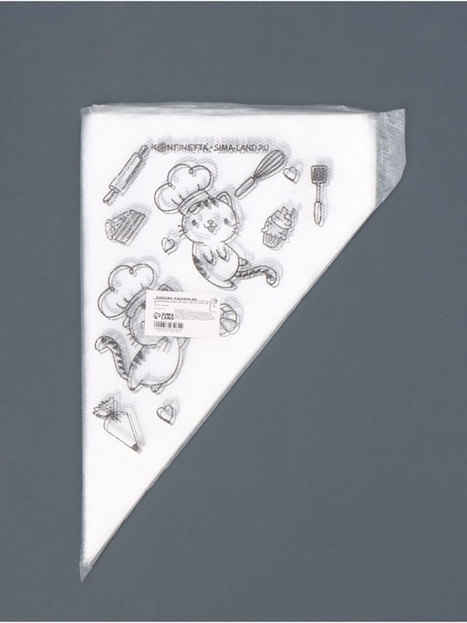 Кондитерские мешки «Котики» 35×20 см, 50 шт.