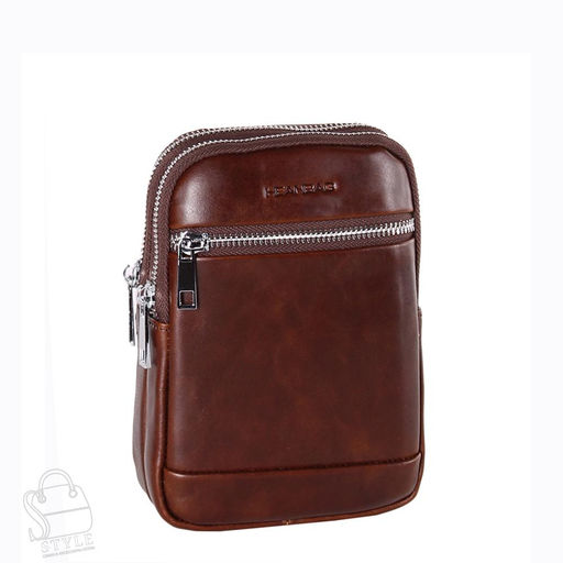 Сумка мужская кожаная 2023088-1BSH coffee Heanbag  в Новосибирске
