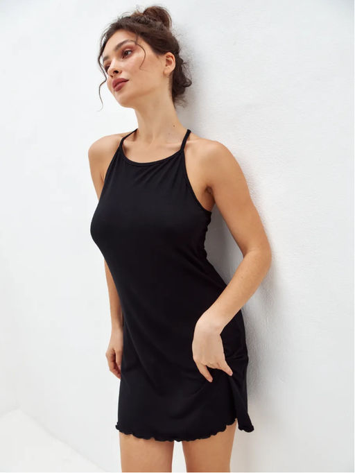 Ночная сорочка из вискозы Лили Нуар черный