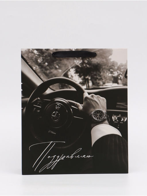 Цена за 2 шт. Пакет подарочный Поздравляю, M 25,5 ? 30 ? 9 см