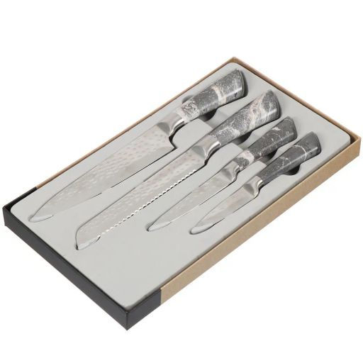 Набор ножей 4пр (20см,20см,12,5см,9см) нерж, нерж.ручки Лацио DANIKS JA20200344 (352678)  фото 6