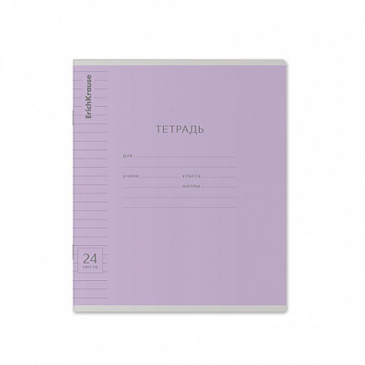 Цена за 160 шт. Тетрадь школьная ученическая ErichKrause Классика Visio ассорти, 24 листа, линейка (в плёнке по 10 шт.) фото 18