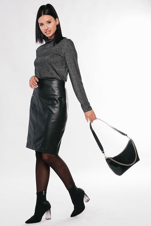 NOBBY, Юбка Ю4500Х (черный) (эко-кожа) фото 3