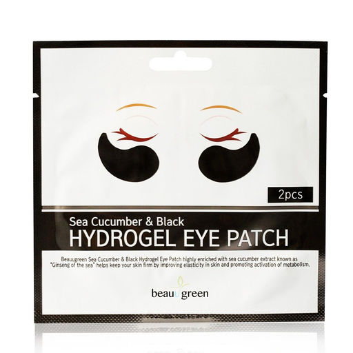 Гидрогелевые патчи для глаз с экстрактом морского огурца, , 1 пара - Sea Cucumber & Black Hydrogel Eye Patch, 1пара(4гр)