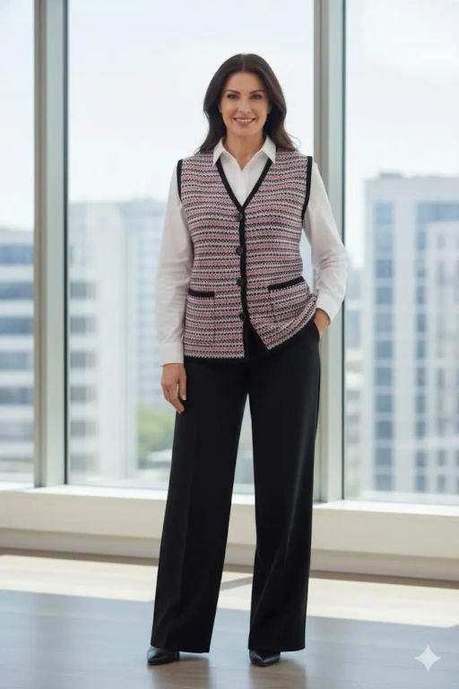 ЗЛАТА Жилет В 2367/бордовый