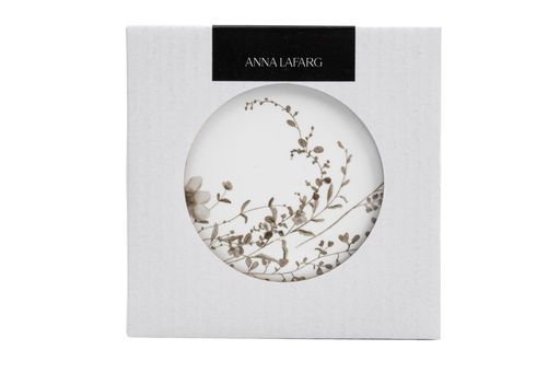 Подставка под кружку, 11 см, круглая, керамика/пробка, белая, Осенние цветы, Florance - Anna lafarg фото 7