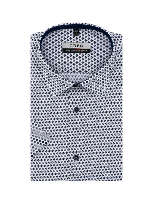 Сорочка мужская короткий рукав GREG 123/201/3227/Z/1  фото 2