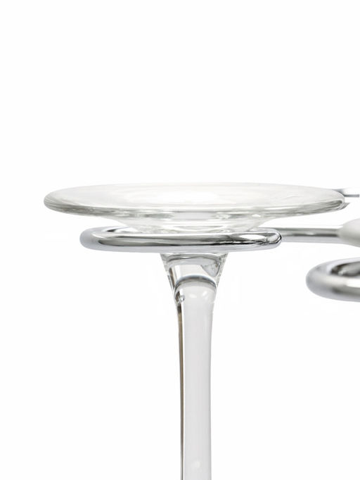 Подставка для бокалов, со стеклом, на 6 бокалов