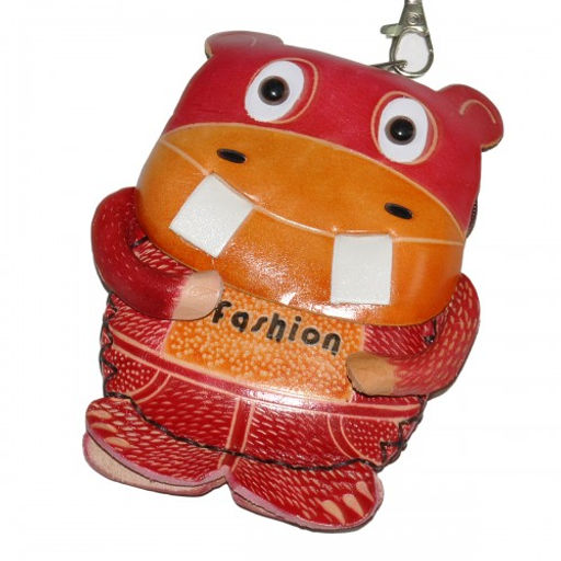 Кошелек кожаный "Бегемотик"