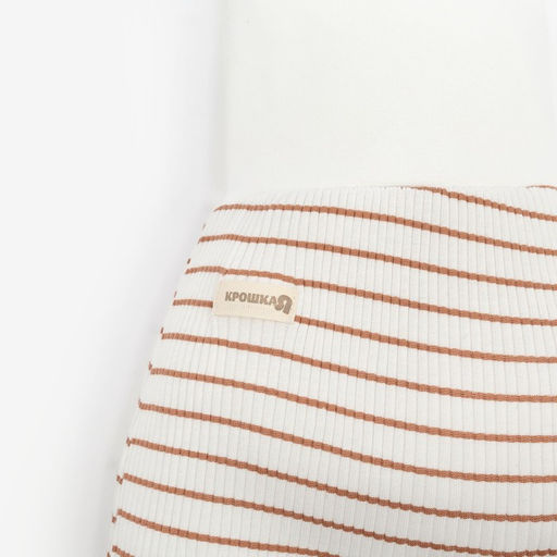 Ползунки-штанишки Крошка Я, BASIC LINE, рост 80-86 см, полоска бежевая  фото 7