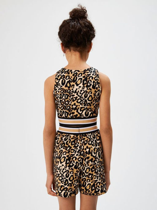 ACOOLA / Комплект детский для девочек ((1)майка и (2)шорты) Leo_set набивка  фото 5