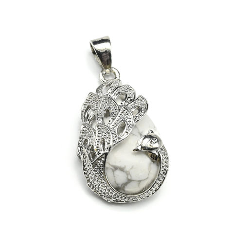 Подвеска с кахолонгом Птица 20*30мм