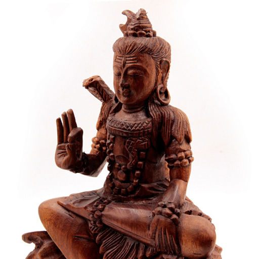 Сувенир из дерева Скульптура Шива - Мощная защита 30см Суар