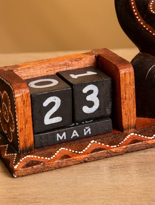 Вечный календарь настольный Сова, 15612 1.5 см, дерево - Simaland фото 4