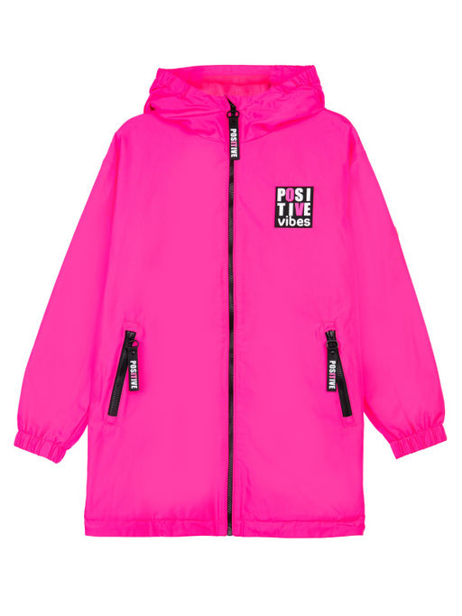 12321133 Куртка с полиуретановым покрытием для девочек (ветровка) - Playtoday фото 4