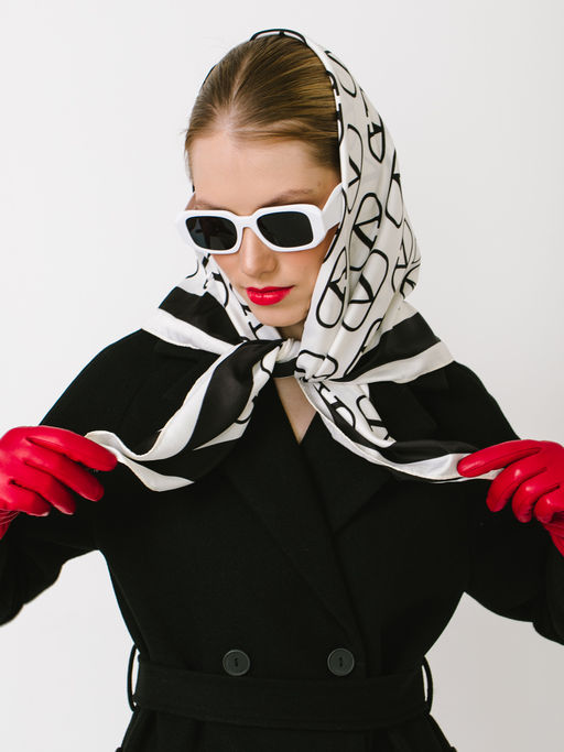 Большой мягкий очень нежный двусторонний платок - Tantino фото 6