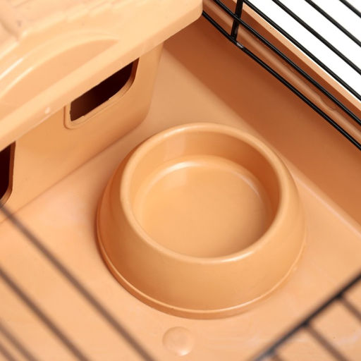 Клетка-мини для грызунов Пижон №2, укомплектованная, 27 х 15 х 16 см, бежевая  фото 6