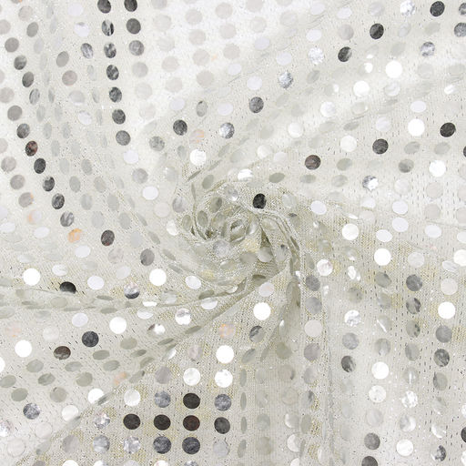 Ткань для рукоделия, сетка с пайетками, цвет сирень, лоскут 47,5 × 50 см