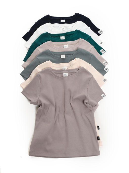 Футболка в рубчик 22-0210 хаки