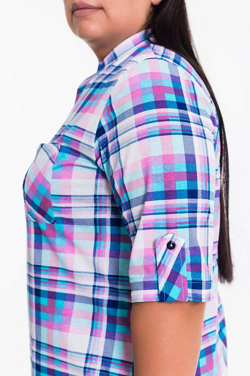 Рубашка М320117ж Клетка - Елена фото 6