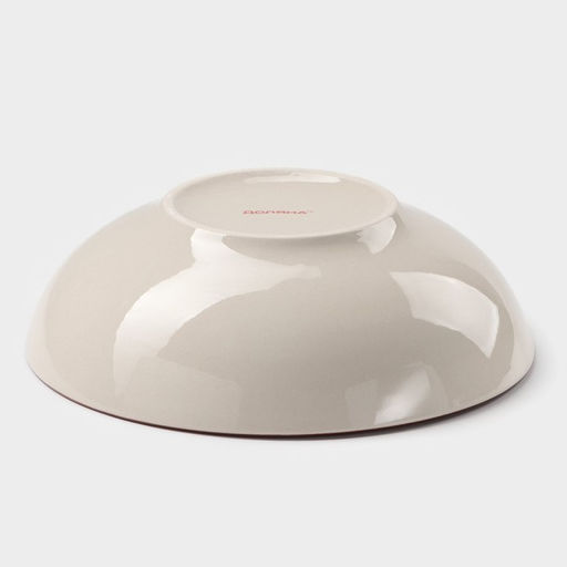 Тарелка керамическая глубокая Доляна Морской мир, 540 мл, d=18 см, цвет бордовый  фото 3